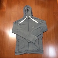 （size L) adidas clima365 彈性灰色運動連帽外套   (3211)