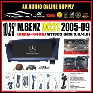 10.25'' inch Mercedes Benz OEM W221 2005 - 2009 ( 8Ram+64GB) IPS/4G/CARPLAY/8-CORE NTG 3.8/4.0- M113