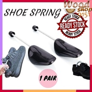 (1 pair) Shoe Plastic Holder With Spring Support Spring Shoe Tree Shoe Hold Spring Rod Sneaker Tree