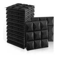 12 PCS Acoustic Foam Panels Soundproof Foam Wall Panels Studio Sound Proof Foam Panels Soundproofing