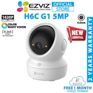 Ezviz H6C G1 5MP 3K 1620P Pan/Tilt Motion Detection Two Way Talk Auto Tracking H.265 Security WiFi C