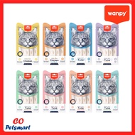 Wanpy Cat Snack Creamy Stick (14g x 5 / 25) – Delicious Creamy Cat Treats, Assorted Flavors, Healthy