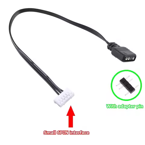 Fan Controller 5V 3 Pin to 6pin 4Pin Transfer Adapter Cable 5V ARGB 3P to 4P 6P