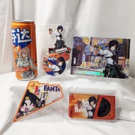 Original Merch Mihoyo Collab ZZZ Zenless Zone Zero X Fanta CN Asaba Harumasa SET Stande Card Badge P