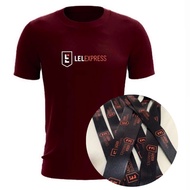 Lazada Lel Express T-Shirt Lanyard Short Sleeve Laz Logo Cotton Jersey Microfiber Baju Lazada Kain J