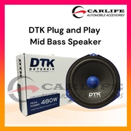 DTK 6" Proton Perodua Plug & Play Mid Bass Speaker