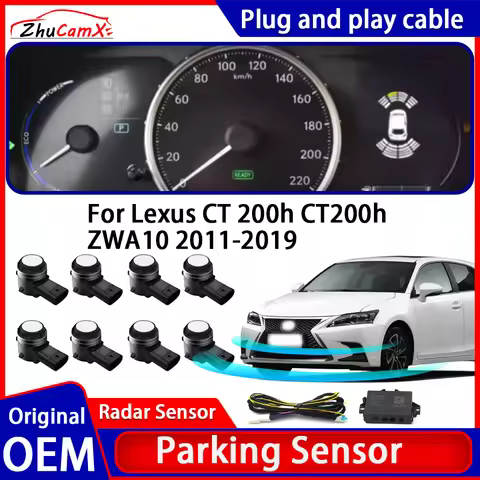 ZhuCamX OEM Car Parking Sensor Kit Buzzer Alarm Reverse Radar Detector System For Lexus CT 200h CT20
