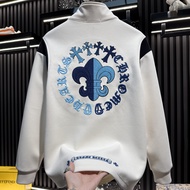 FGD | เสื้อคลุมซิปครึ่งตัว คอจีน ปักลายหรู