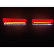 newest waterproof 12v to 24v led car and truck durable quality led light universal superbright with brake light bar