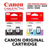 CANON Cartridge 47 and 57 Printer Cartridge for FOR PRINTER MODEL: E400 / E410 / E460 E470 / E480