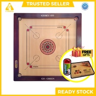 {FREE 20g Carrom Powder} GC-125 Go Green – Tournament Carrom Board Papan Karom untuk pertandingan