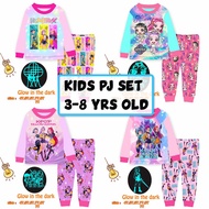 Cuddle Me 9-14 Years Old Kids Pyjamas / Glow in the Dark Children Sleepwear / Kids Pajamas Set