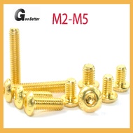 M2 M2.5 M3 M4 M5 Half Round Head Hexagonal Socket Screw Grade 12.9 High-Strength Titanium Plated Screw Hexagonal Round Disc Screw