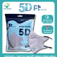 [Thùng 500C] Khẩu trang 5D Phương Tuyến mask khẩu trang 5d 3 lớp PT chống bụi mịn hàng chính hãng