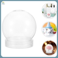8pcs Snow Globe Water Globe Christmas Clear Snow Globe for Crafts cxcuxhui