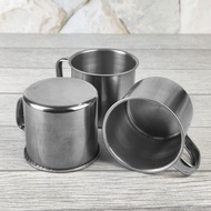 CHEAPEST 12 PCS - Stainless Steel Mug Cups 7 inch Stainless Steel Cups with Handles Camping Cups