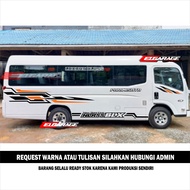 Stiker mobil elf long sticker body samping mobil elf giga long sticker mobil elf giga