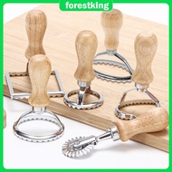 6 Pcs Ravioli Pasta Cutter Wheel Set Ravioli Stamp Maker Cutter with Roller Wheel Set Ravioli Maker 