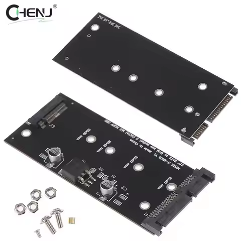 1pcs M.2 NVME SSD Convert Adapter Card NVME/AHCI SSD Upgraded Kit For SATA Revision I/II/III (1.5/3.
