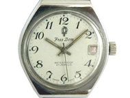[專業] 機械錶 [FreeDom W2936] 自由 手上鍊錶 [21石]古董錶[白色面+日期]軍/時尚錶