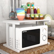 AT/💚Simple Kitchen Rack Single-Layer Microwave Oven Rack Kitchen Supplies Storage Rack Double-Layer Seasoning Rack Oven