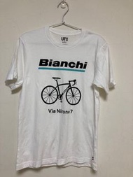 Uniqlo Bianchi腳踏車 白色上衣