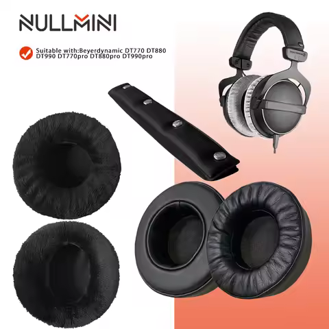 NullMini Replacement Earpads for Beyerdynamic DT770 DT880 DT990 DT770pro DT880pro DT990pro Headphone