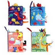 Baby Rattles Mobiles Toy Soft Animal Cloth Book Newborn Stroller Hanging Toy Bebe Early Learning Educate Baby Toys 0 12 Months