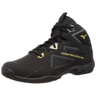 Mizuno Wave Diverge LG 4 Fitness Shoes - Indoor Studio Gym Exercise - Black/Gold/Dark Gray - Size 28