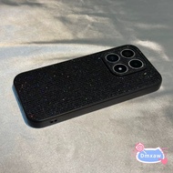 Black Glitter Phone Case For Vivo S30 Pro Mini X300 X200 X200S X100 X100S X90 X80 X70 X70T X60 X50 X