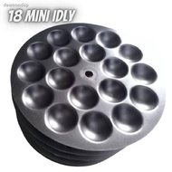 ✳۞Non Stick 5 Layer Idly Pot With 5 Designs 18 Mini Idly Flower Love Triangle Square Design Stainles