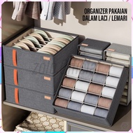 [zolo] Foldable Underwear Socks Drawer Organizer 6-Section Organizer Box 7 20