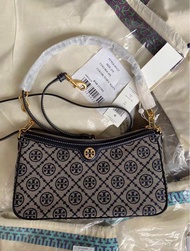 現貨 New&amp;Real TORY BURCH Monogram 2Way Bag 斜孭袋 側孭袋