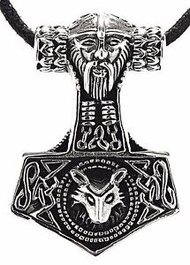 【送料無料】アクセサリー　ネックレストールハンマーペンダントシルバーテープバイキングmartillo de thor plata 925 colgante cinta vikingo mjlnir n