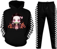 Anime Girls Hoodie Set 3D Printed Pullover Sportswear Boys Sweatshirt Youth Jogging Suit 2 Pieces Set