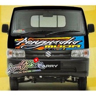 STIKER KABIN DEPAN ORIGINAL "PENGUSAHA MUDA + STIKER KACA ATAS" MOBIL PICK UP BEBAS GANTI NAMA SUKA2