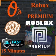 Roblox Card Robux Gift Card + Premium - 450, 1000, 2200, 2640 Robox - O's Game Tech Store