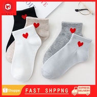 Cute socks women fashion love socks mid tube socks breathable cotton socks casual sports socks and ankle socks 100% cott