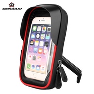 Redwokea 【Ready Stock】Mobile Phone Holder Mountain Bike Touch Screen Card Bag Motorcycle Electric Vehicle Waterproof Navigation Support Sun Shading Version Mobile Phone Holder For 4.5-6.4 Inch
