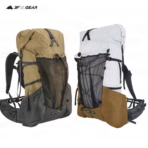 3F UL GEAR YUE Outdoor45+10L Waterproof Backpack Ultralight 1.1kg XPAC/UHMWPE Rapid Adjustable Campi