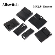 5PCS MX2.54 Dupont Connector 2.54mm 2/3/4/5/6/7/8Pin with Buckle Single Row MX2.54 CD-ROM Housing