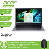 Acer Aspire 15 A515-58M-521L - NX.KHGSM.005 (15.6IN FHD/ Intel® Core™ i5-1355U/ 8GB DDR5/ 512GB Gen4