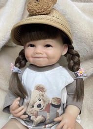 ทาสี Raya Bebe สาวเกิดใหม่ขนาด55ซม. เต็มรูปแบบซิลิโคนนิ่มไวนิลตุ๊กตาเด็กทารกสมจริงเหมือนจริง