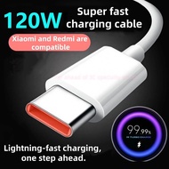 for Xiaomi 120W 6A Type C Fast Turbo Charge Cable For Xiaomi 17 15 14 12 11 10 9 Redmi Note 14 13 12
