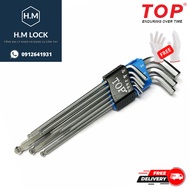 BỘ KHÓA LỤC GIÁC BI TOP - Hệ Inch (1/16” - 38”) - THÉP KHÔNG GỈ CAO CẤP - HM LOCK