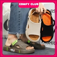 READY STOCK 🚚 2408 SPORT Men's Slippers Summer Lightweight Coconut Sandals Outdoor Non Slip Beach Br
