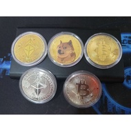 Bitcoin Ethereum Doge USDT Pi Souvenir Coin Crypto Currency  BTC ETH