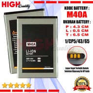 Baterai Battery HighQuality For Compatible Evercoss M40A / Cross Extream 1 Mini Batre Hp Jadul