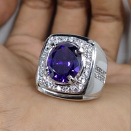 AMETHYST AMETHYST Gemstone Ring with Silver Tie 926 BANGKOK