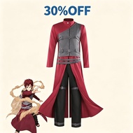 Gaara Cosplay Costume Anime Naruto Ninja Uniform For Men Gaara Outfit Set Gourd Bag Prop Halloween